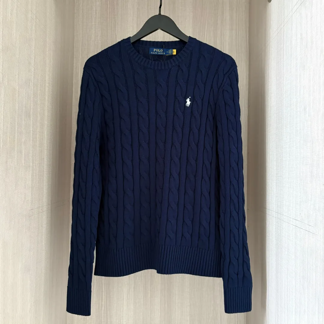 P200 💰 RALPH LAUREN twelve colors classic small label embroidered round neck long-sleeved knitted sweater top Twelve colors Colors: white, black (white label), gray (white label), pink, red, khaki, apricot, navy (red label), coffee, black (red label), navy (white label), gray (navy label), apricot Size: S M L XL Material: cotton Weight: 650g
